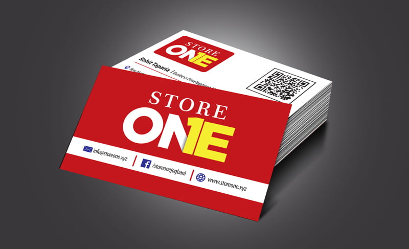 Store One – Business Card Design