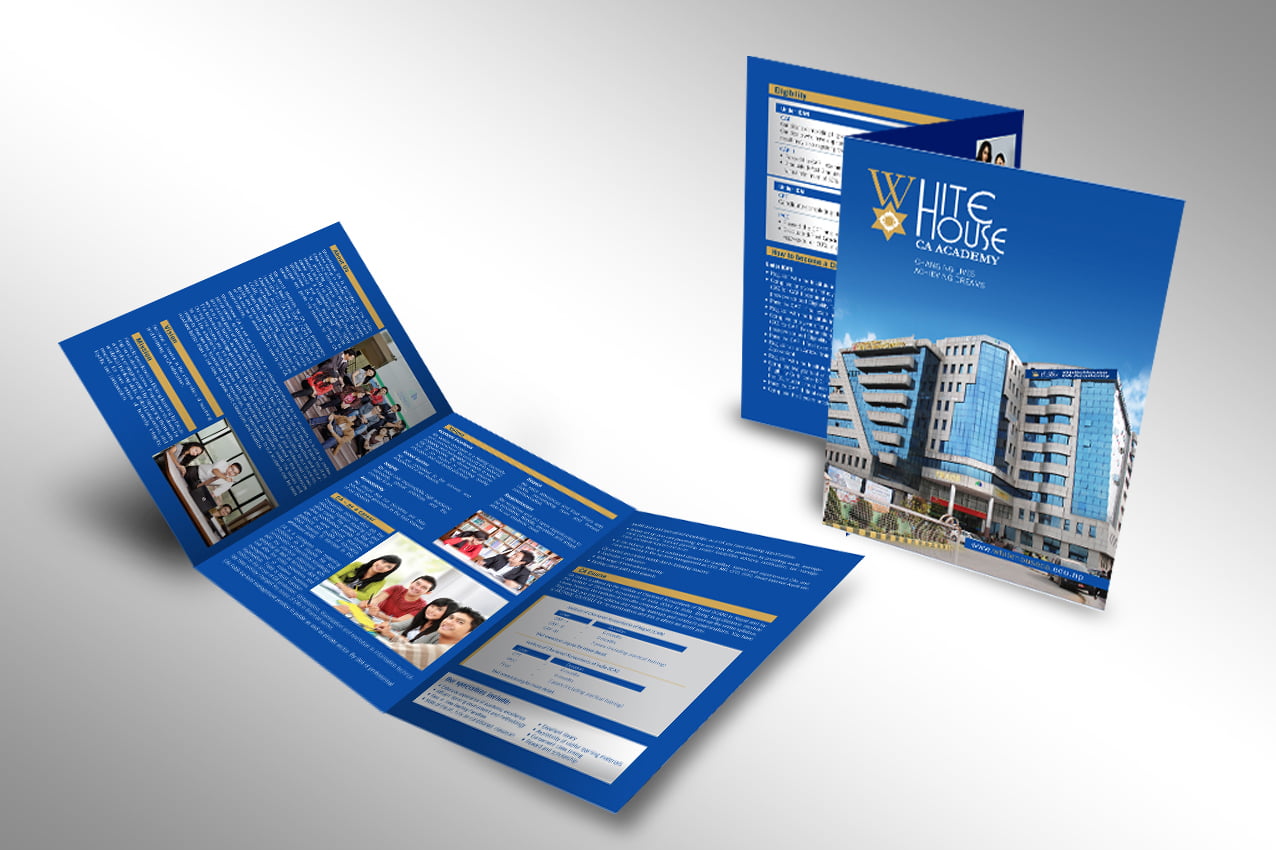 White House CA Academy – Brochure Design