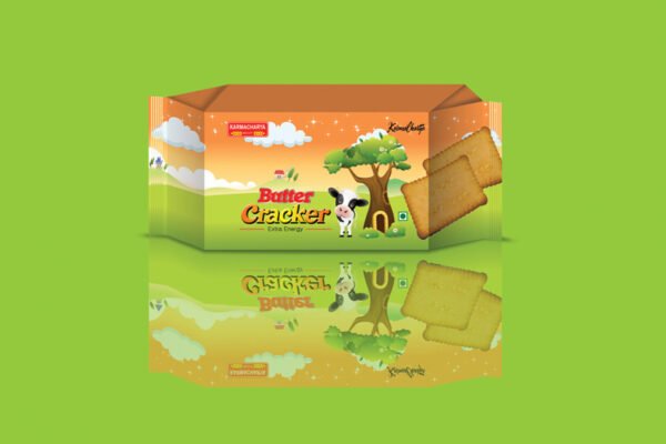 Butter Cracker Cover Packaging by InDesign Media biratnagar. InDesign Media biratnagar always best design for packaging works.