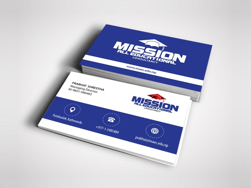 Mission All Education Consultancy – Business Card