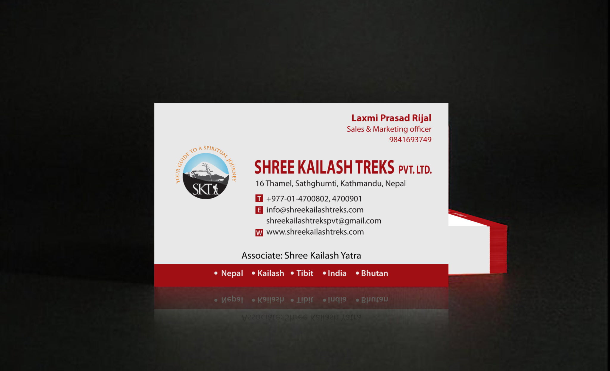 Shree Kailash Treks – Business Card