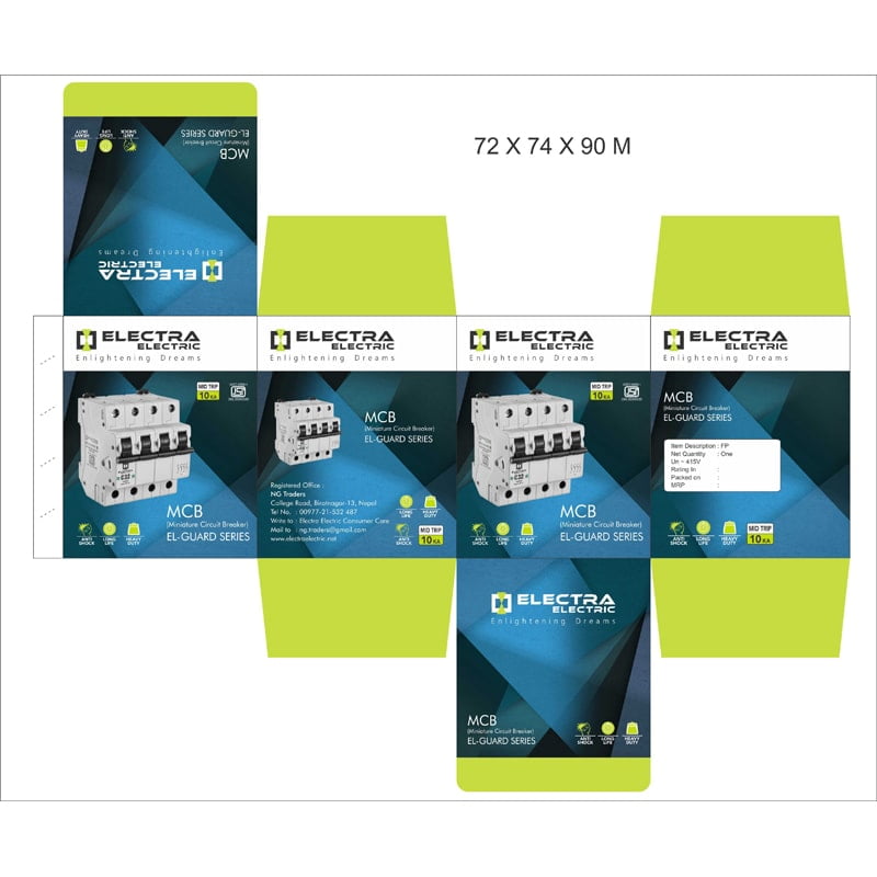 Electra Electric MCB EL-Guard Series product packaging