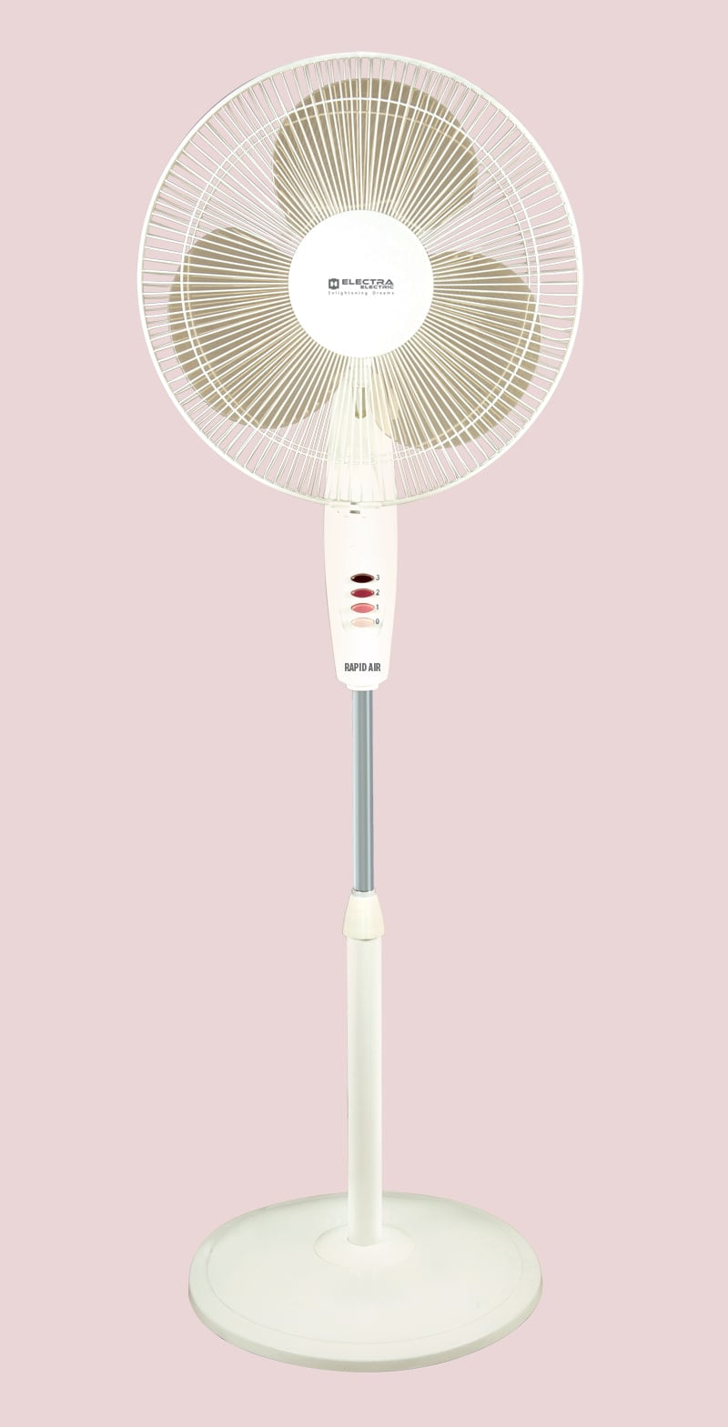 Electra-Electric-Rapid-Air-Pedestal-Fan-product-packaging-design