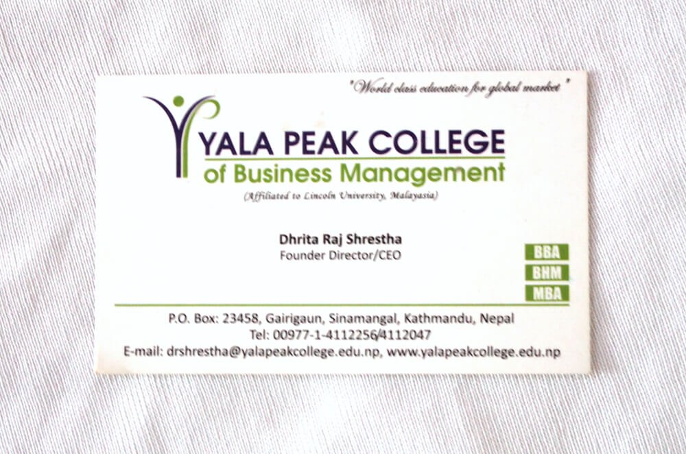 Yala Peak College of Business Management