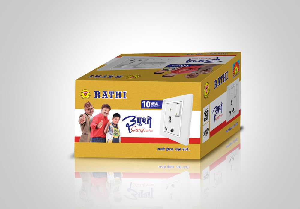 Rathi Tin Puste Gang Switch – Packaging Design