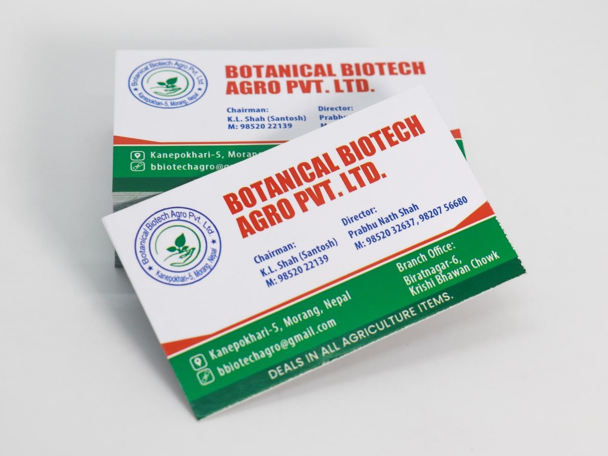 Botanical Biotech Business card